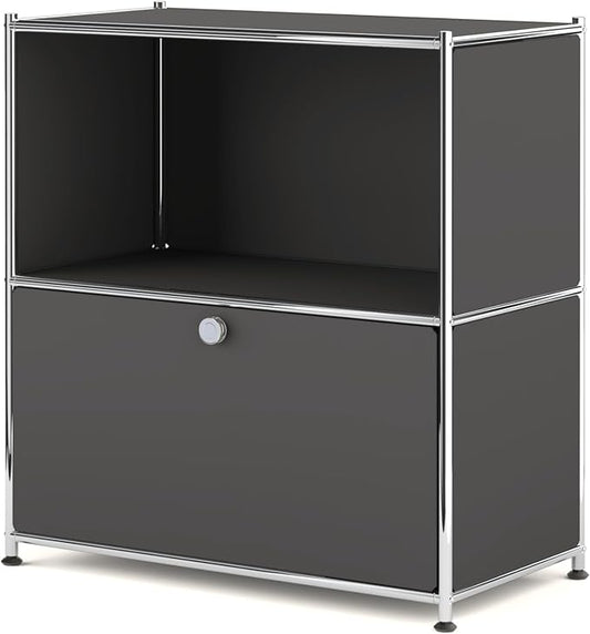 32.5-Inch Flip-Top Side Table & Buffet Cabinet