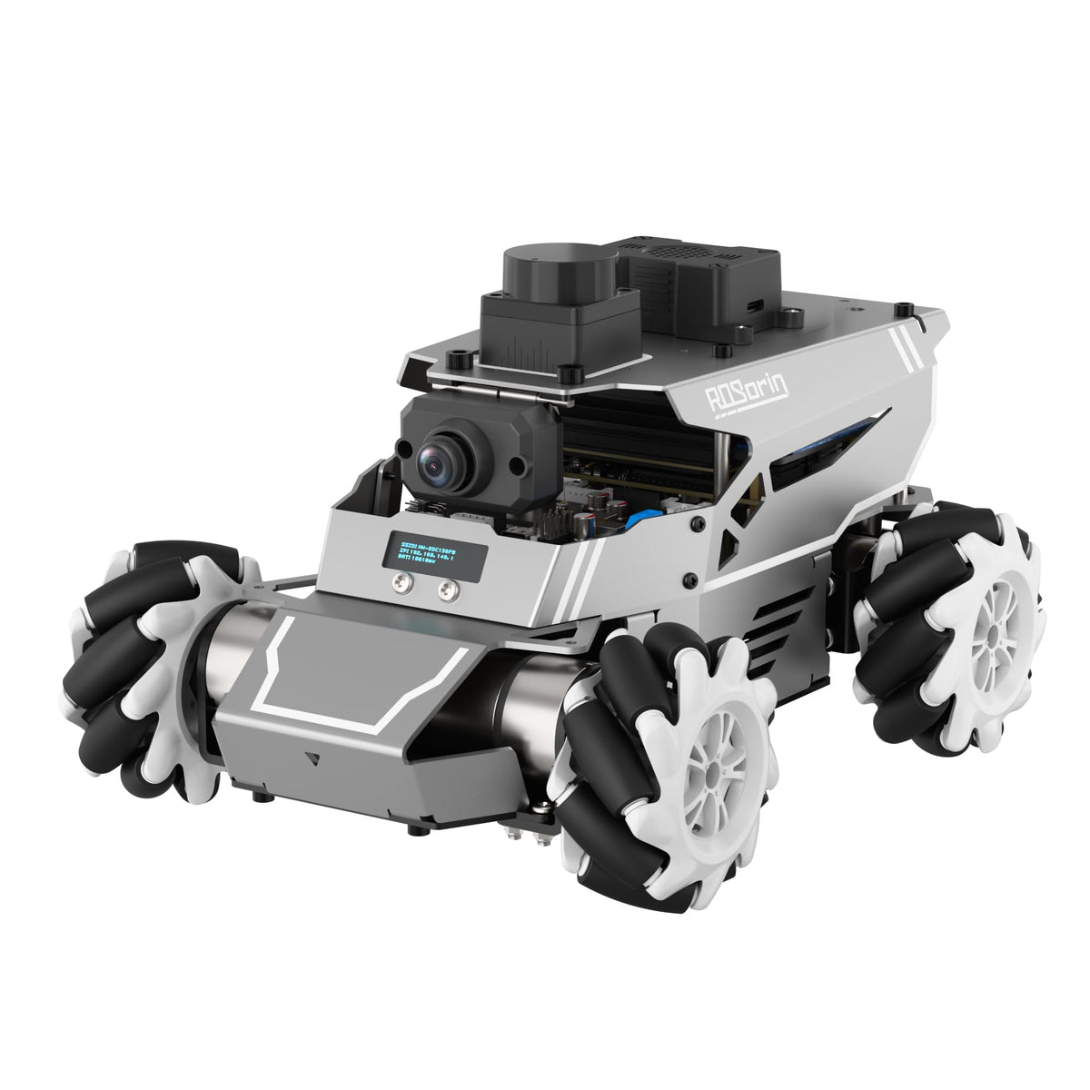 HIWONDER ROS2 Robot Car for Jetson RPi Gemini ChatGPT Large AI Models Depth Camera Lidar SLAM Mapping Autonomous Driving Programming Education Smart AI Robotic Car, ROSOrin Starter Kit(NO Controller)