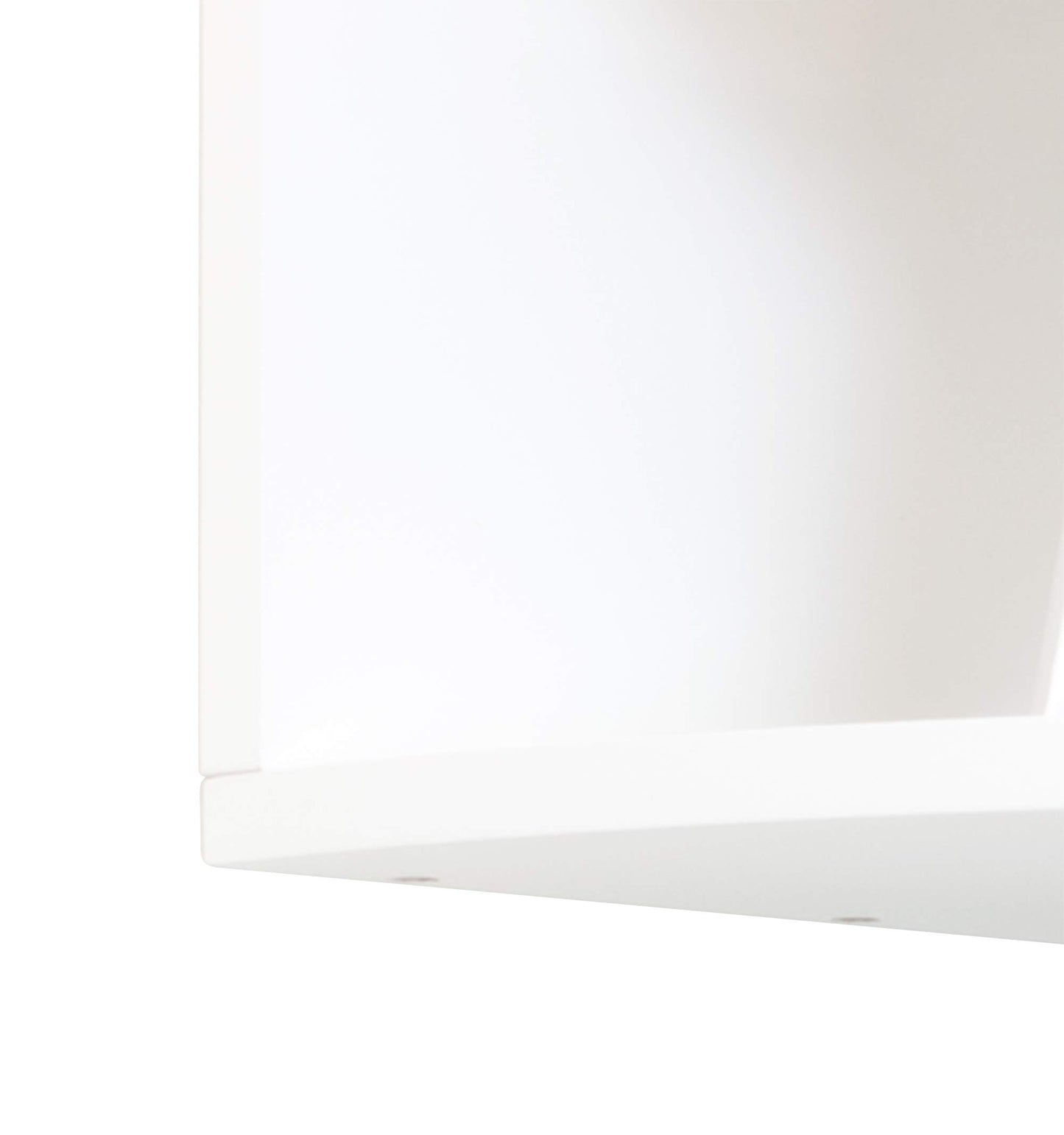 Kiera Grace Provo Floating Shelves, Decorative Wall Mounted Corner Shelves for Home, Room, Office, 57"x12", White, 1Pack