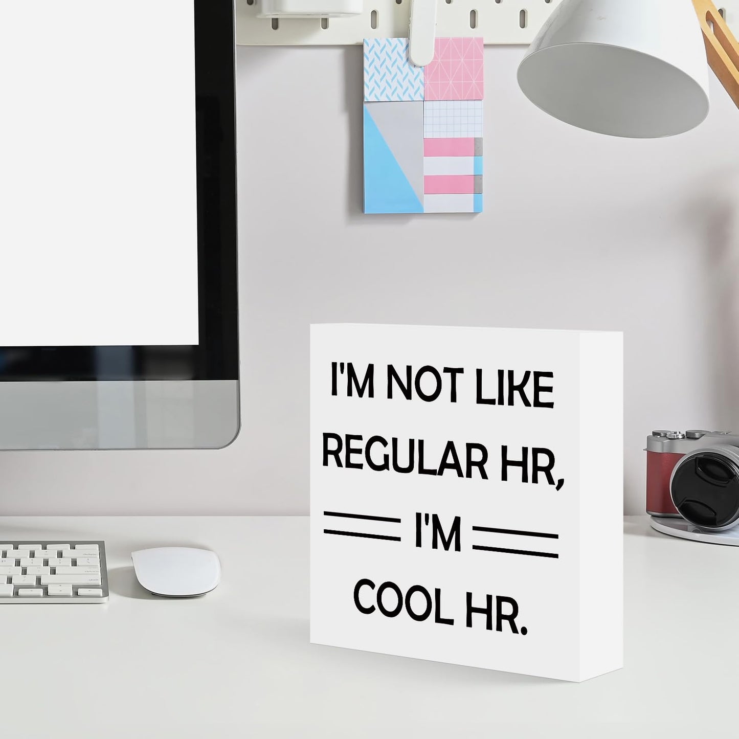 Human Resources Office Decor Funny Office Gifts for Women Men HR Boss Day Retirement Christmas Birthday Gifts for HR Coworkers Manager Director Office Cubicle Table Shelf Decoration 5x5 Inches