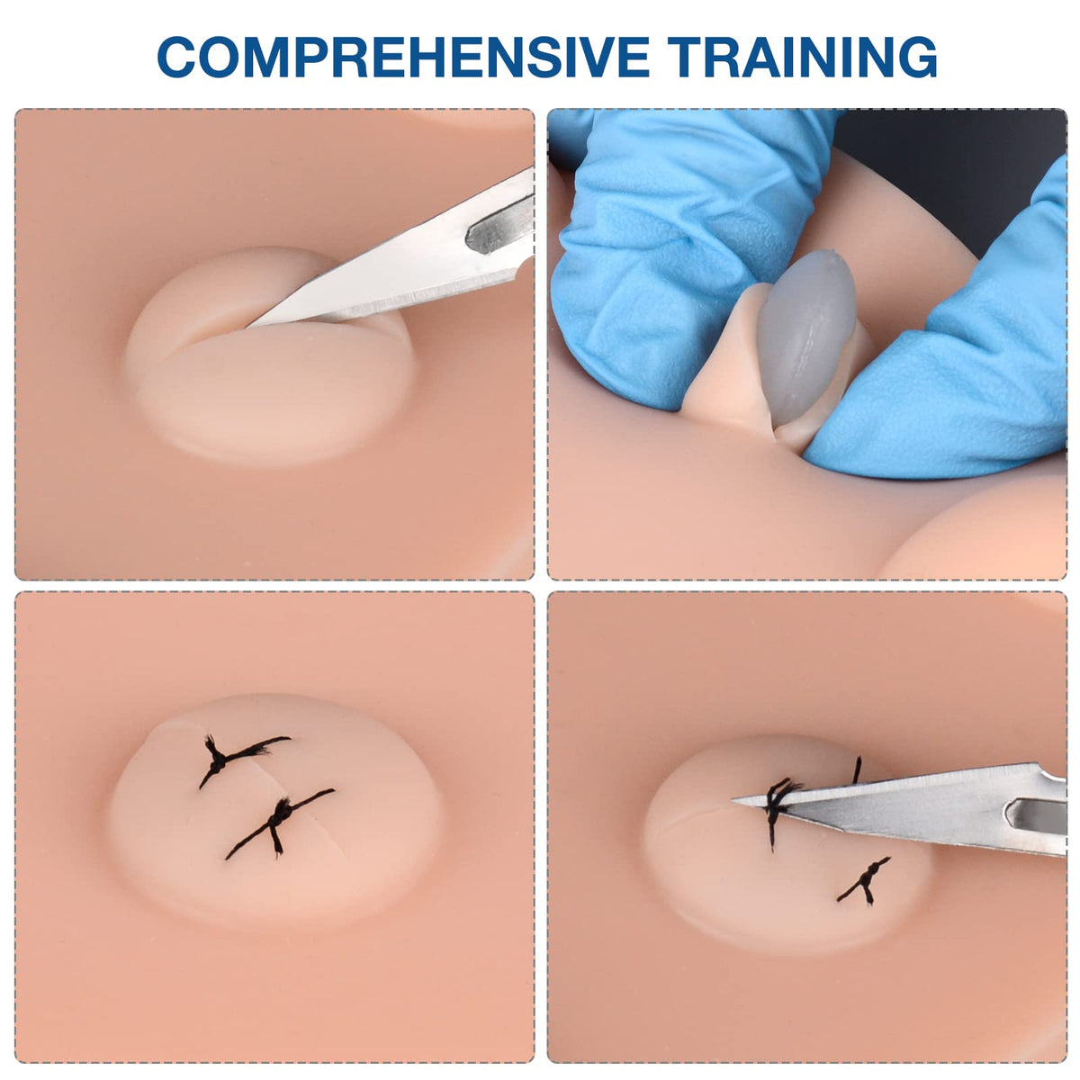 Medarchitect Abscess Incision & Drainage Pad, Sebaceous Cyst Skin Pad, Skin Practice Model for Training and Demonstration of Physician's Cyst Surgical Removal
