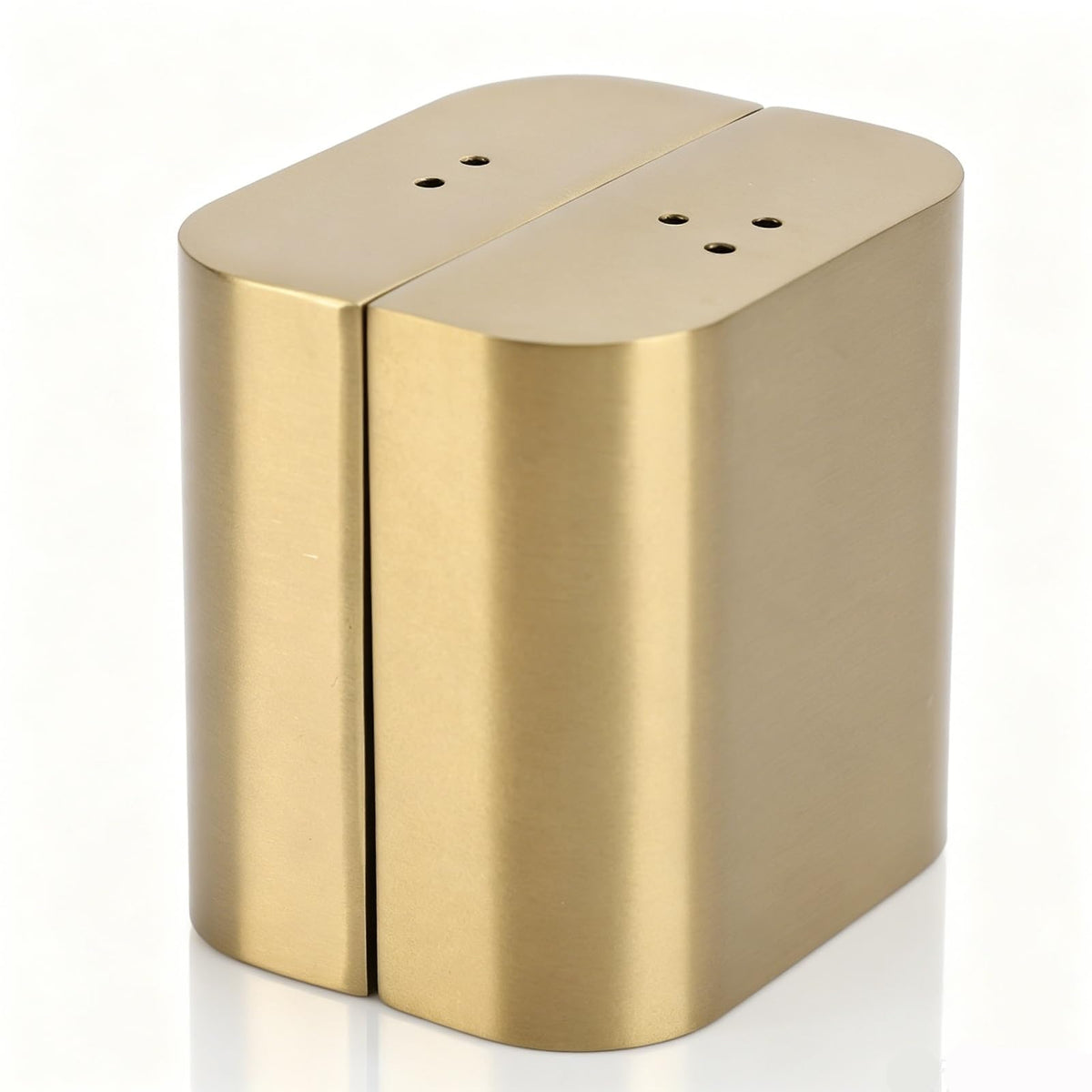 Stainless Steel Salt Shakers, 2Pcs Golden Seasoning Shakers with Lid Powder Dispenser Seasoning Bottle for Salt Candy Powder Kitchen Baking Cooking Tool