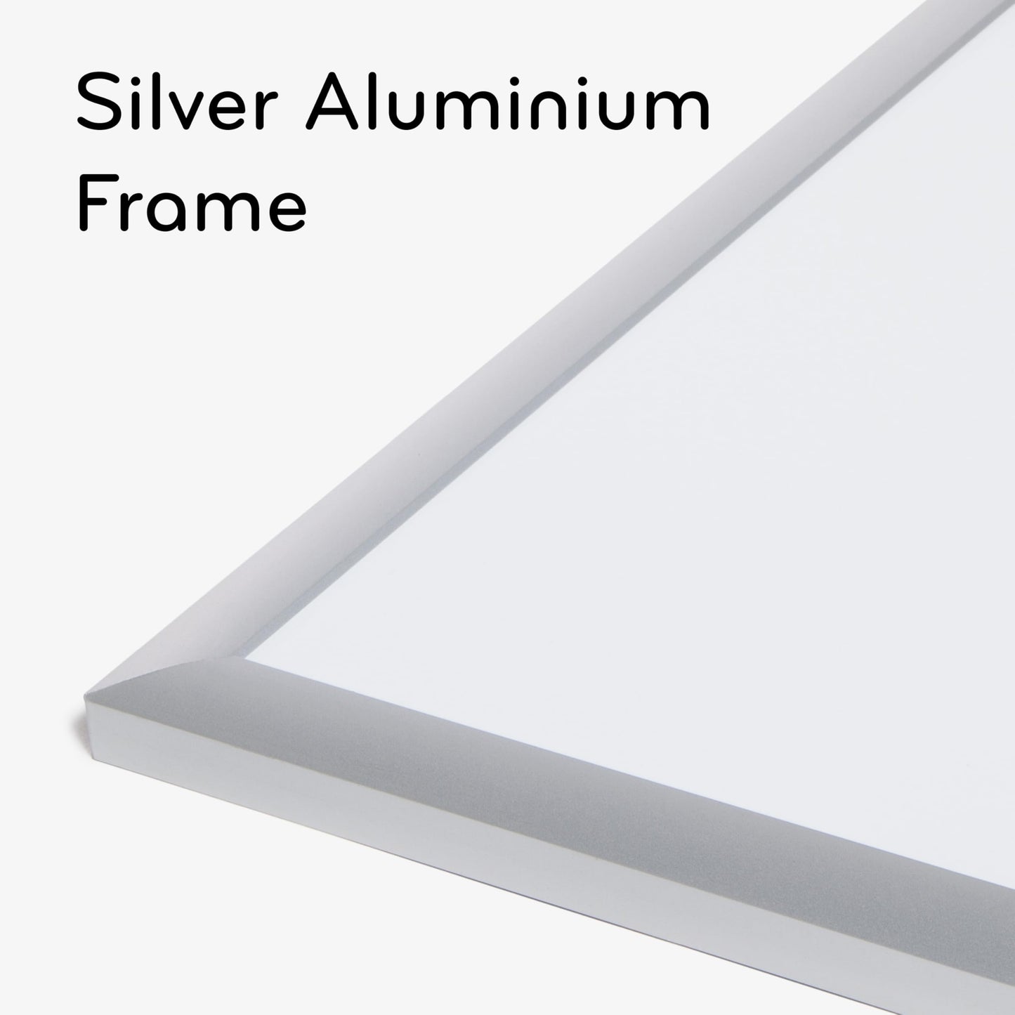 U Brands Dry Erase Board White Board, 24"x18", Silver Aluminum Frame, Melamine Surface