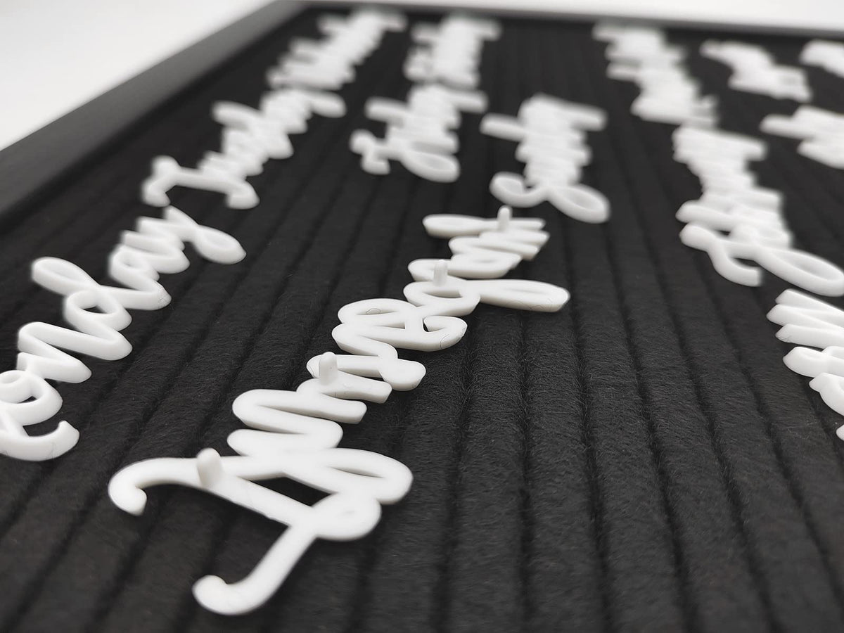 G GAMIT Felt Letter Board Letters Set, Letter Sign Symbol Numbers and Cursive Week and Month Only