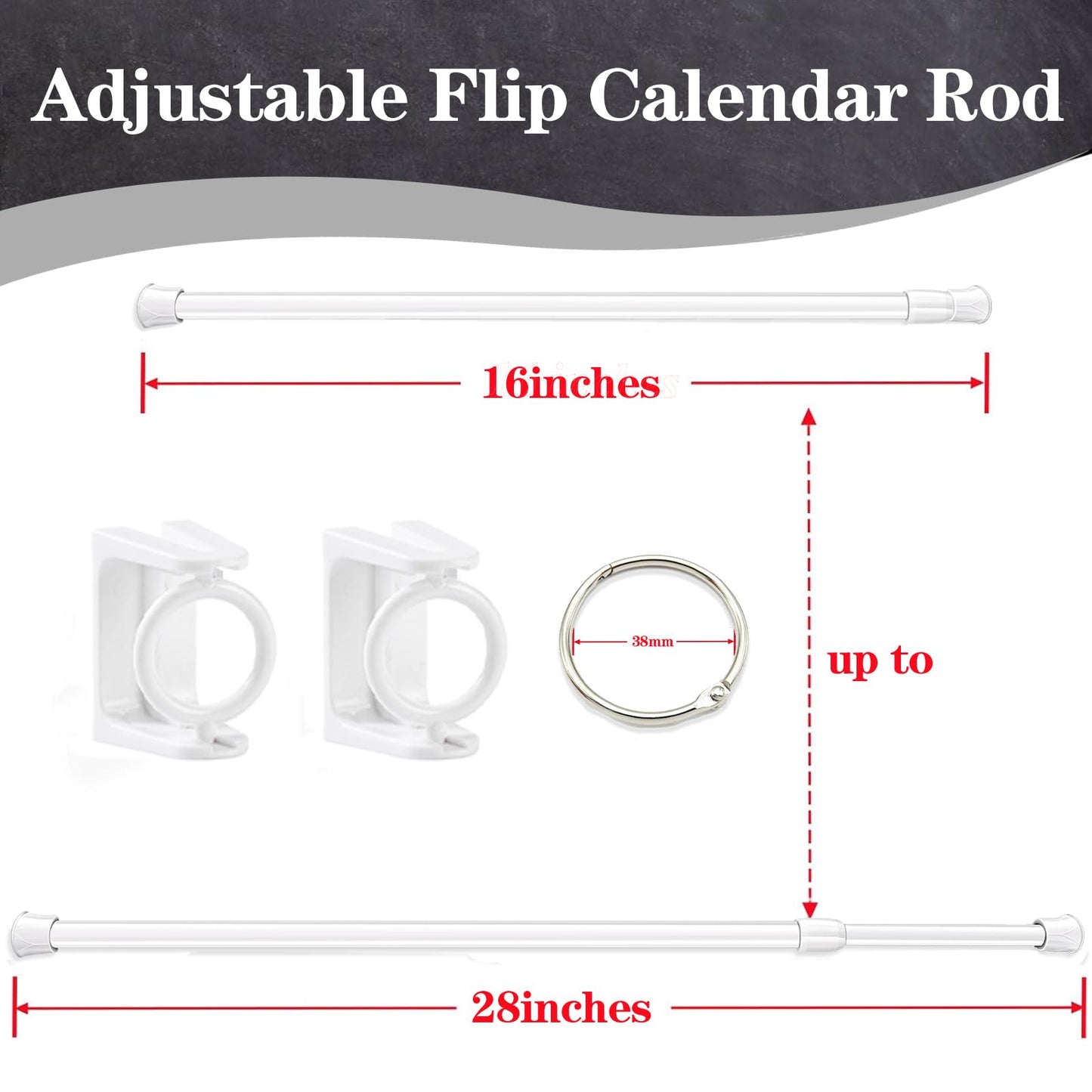 Flip Calendar Bulletin Board Set Classroom Decorations for Whiteboard with Adjustable Flip Calendar Rod Holder Date Cards Days of The Week for Classroom School Supplies(Pastel)