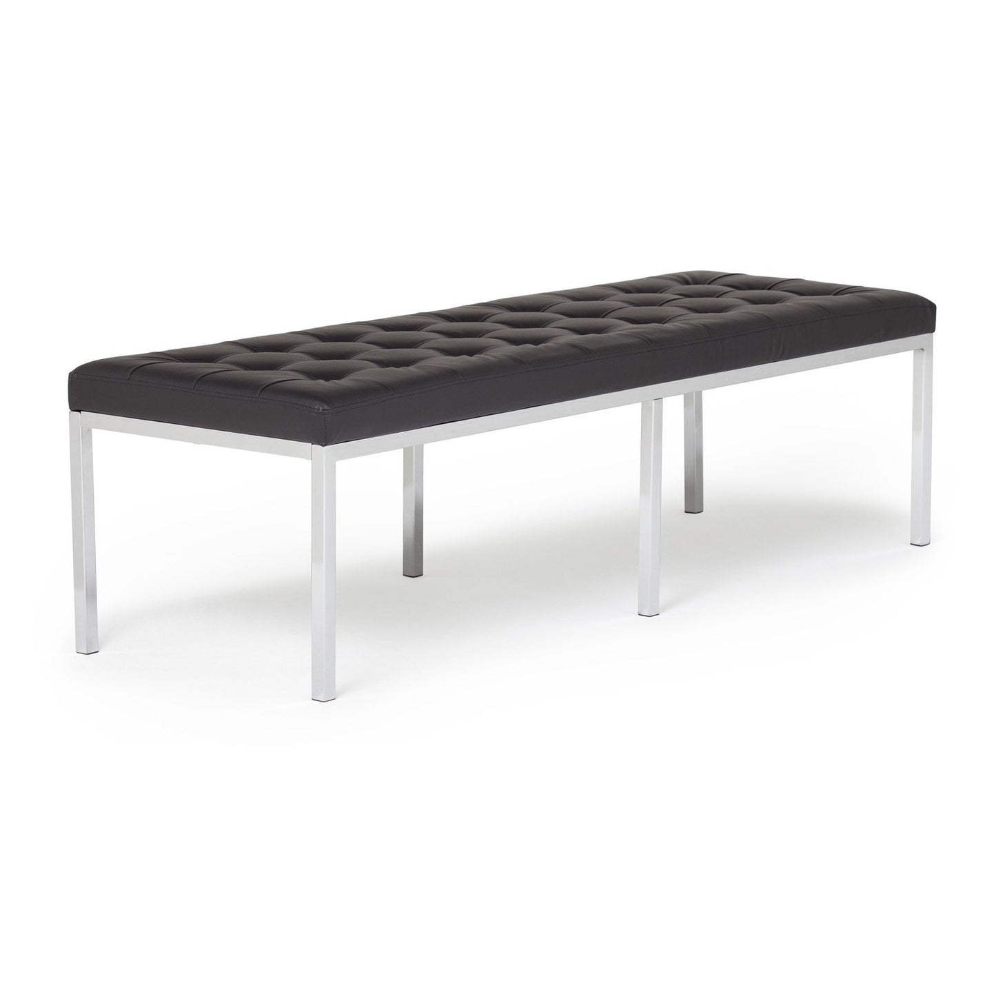 Studio Designs 72013 Bonded Leather Lintel 60" Bench, Smoke