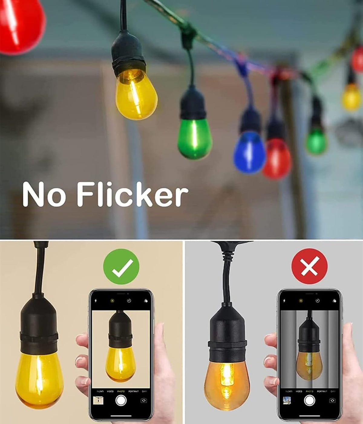 Sxminer 15 Pack S14 LED Bulbs Red Christmas Replacement Bulb 2W S14 Outdoor LED String Light Bulbs E26 Base Edison Bulb Plastic Shatterproof Decorative Bulbs for Home Patio Party Christmas Decor