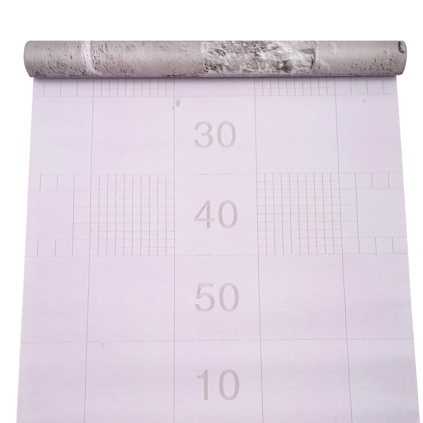 LovingWay 14.7 feet Wallpaer Roll Grey Bricks Corner Shelving Paper English Quotes Drawer Liner 17.7x177 Inch Removable Christmas Wall Decoration
