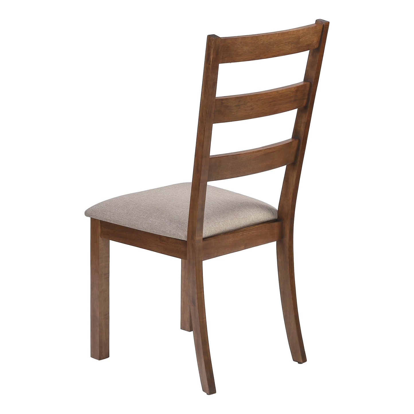 Monarch Specialties I 1313 Dining Chair, Set of 2, Side, Upholstered, Kitchen, Dining Room, Fabric, Wood Legs, Brown, Beige, Transitional