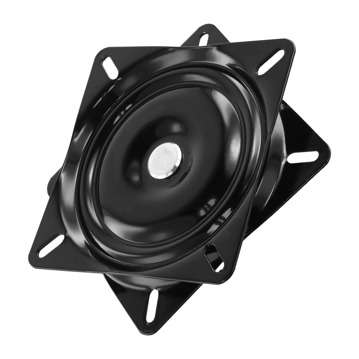 MANCHAP 6 Pack 6 Inch Swivel Plate, Black Bar Stool Seat Replacement, Smooth Swivel Chair Base, Rotating Swivel Plate for Recliner Chair Stool