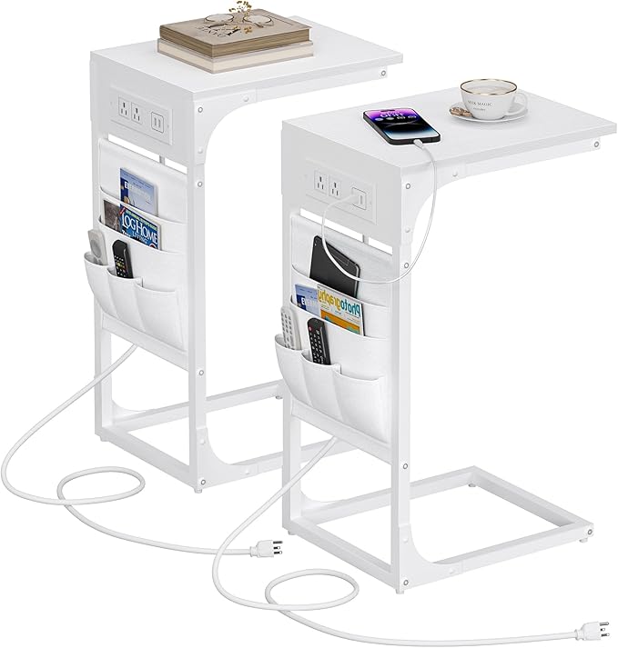 TUTOTAK C Shaped End Table