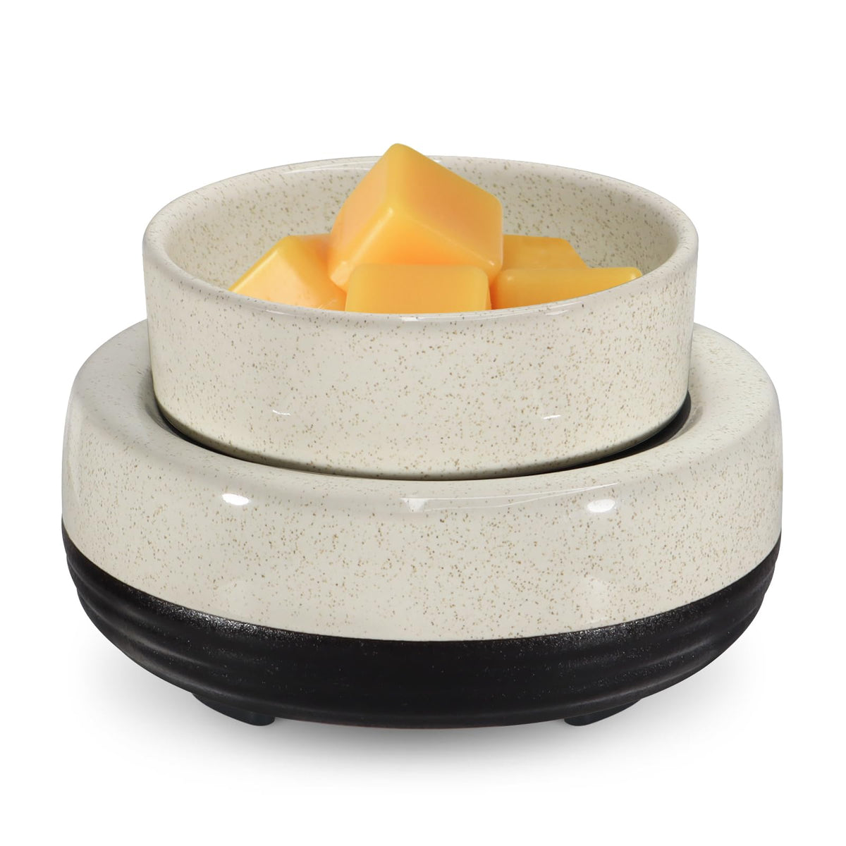 copinpin Wax Melts Warmer, Ceramic Candle Melter Melting Wax 3-in-1 Oil Burner Electric Fits Yankee Large Jar, Scented Candle Holder for Home Decor Gifts for Mom Grandma Women Girls