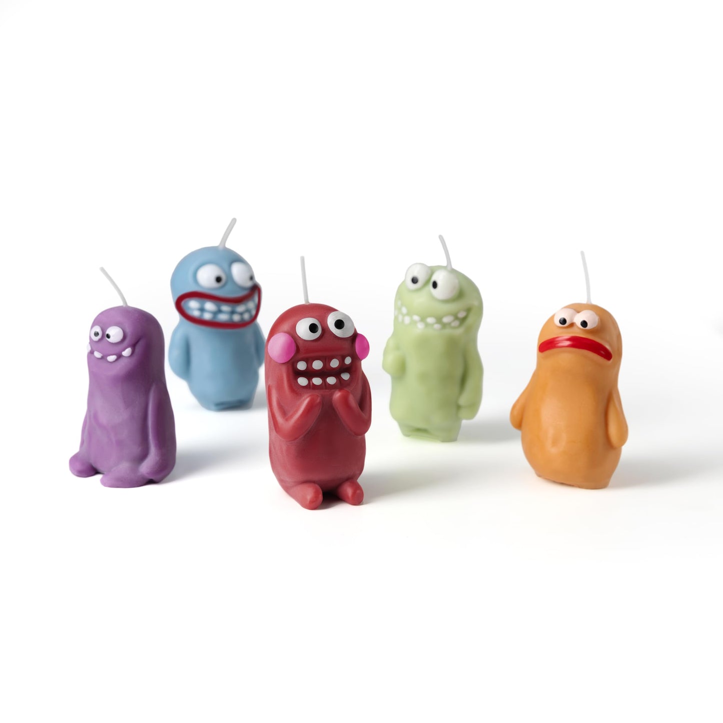 Cute Funny Clay Creature Candles with Natural Scents (Lavender), Novelty Home Decor Gifts for Holidays, Birthdays, Party Favors, Natural Soy Wax, Relaxation and Mood Enhancement