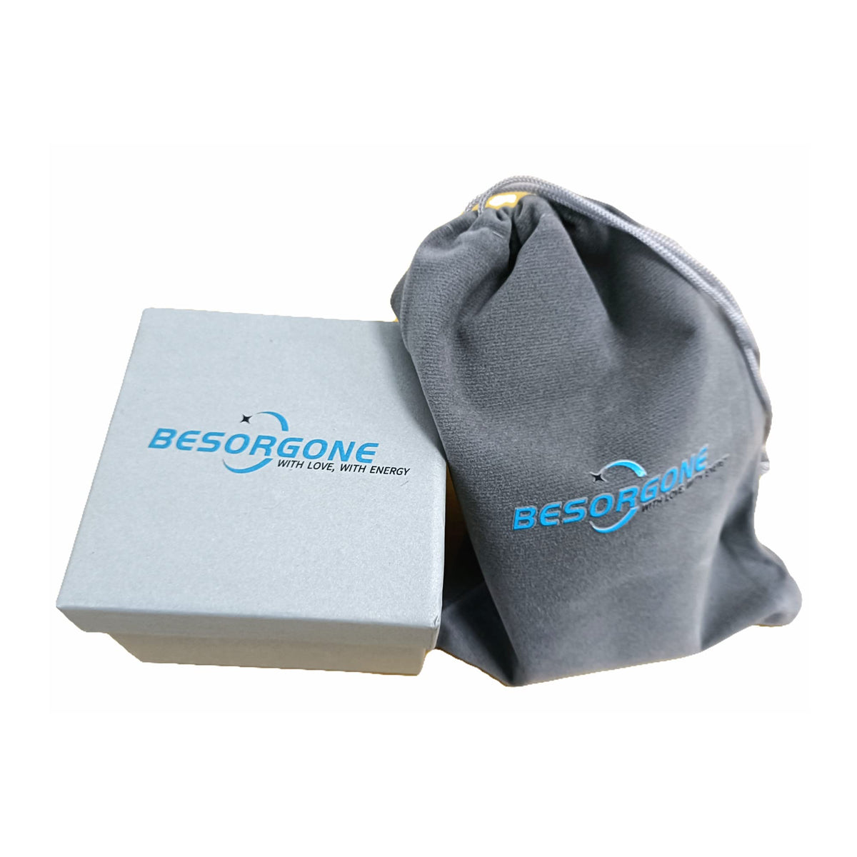 Besorgone Orgonite Pyramid for Positive Energy Chakra Orgone with Crystal Healing Stones Attract Wealth Wisdom Meditation Gift (Rose Quartz Sphere)