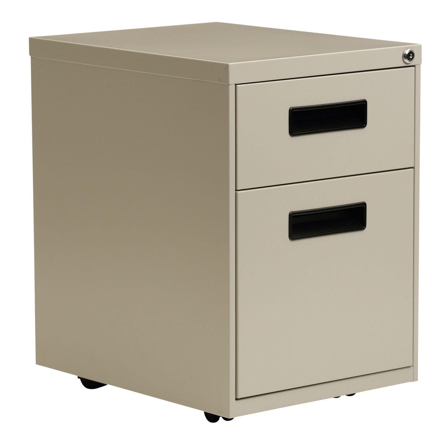 Alera ALE Two-Drawer Metal Pedestal File, 14 7/8w x 19 1/8d x 21 3/4h, Putty