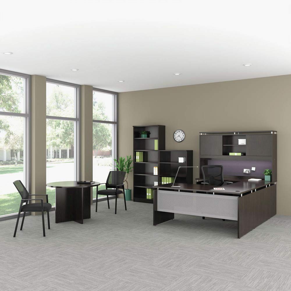 Alera alera Valencia Round Conference Table with Legs, 42" Diameter x 29.5h, Espresso