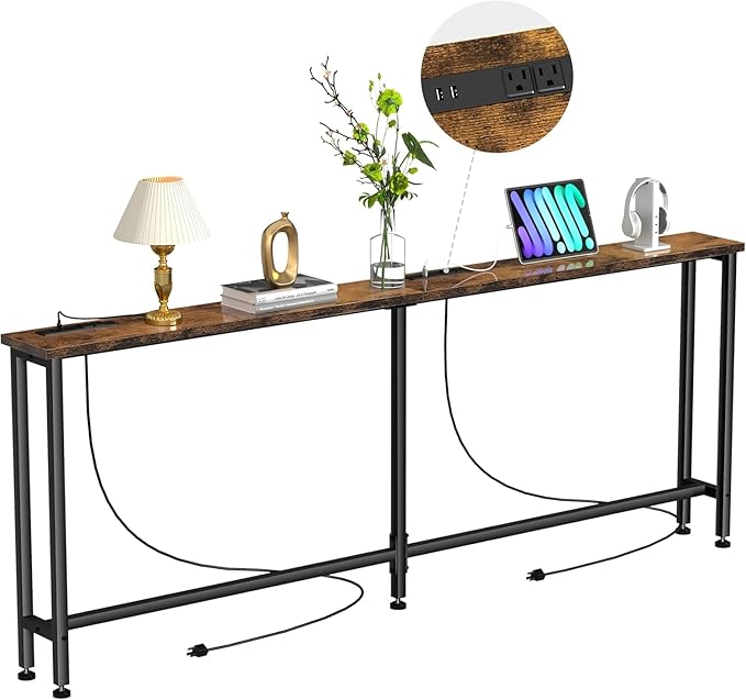 Keelian 102" Narrow Console Sofa Table