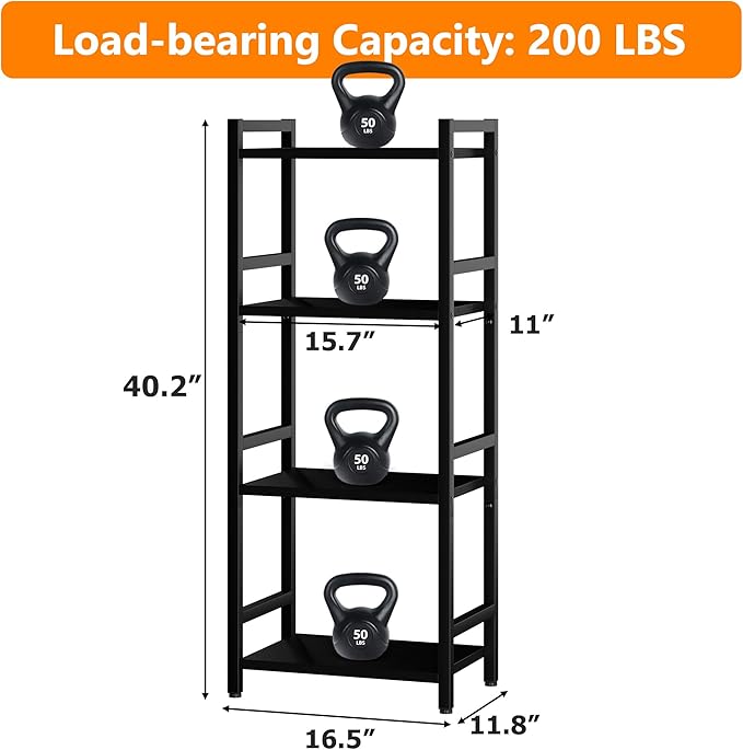 Book Shelf, 4 Tier Bookcase