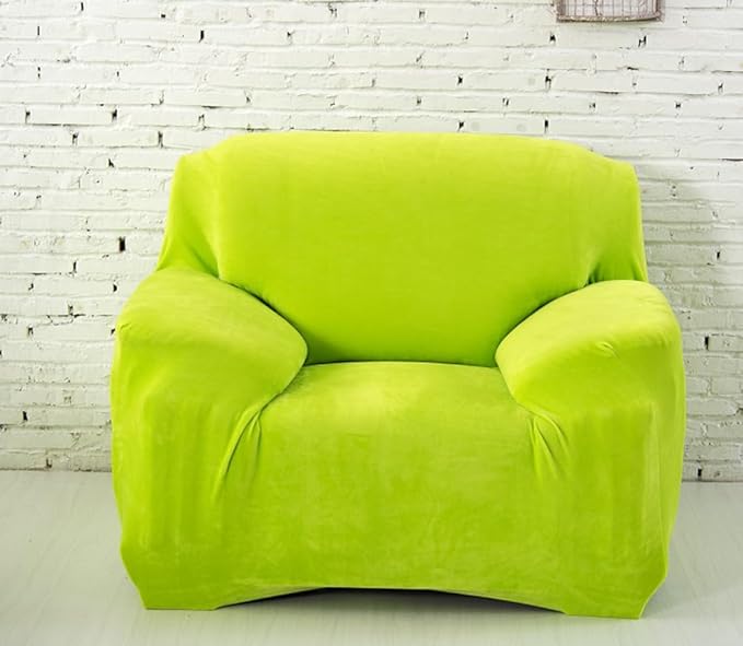 vctops 1-Piece Velvet Plush Stretch Chair Sofa Slipcover Soft Fuzzy Fluffy