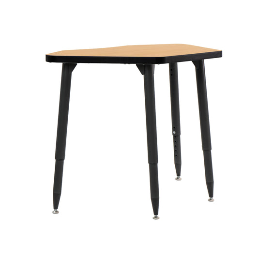 Adapte Commercial Classroom Activity Table - 24" x 36" Petal, ADA Compliant Tapered Legs with Glides & Casters, Adjustable Height 22-34" Wheelchair Accessible, School & Office Furniture