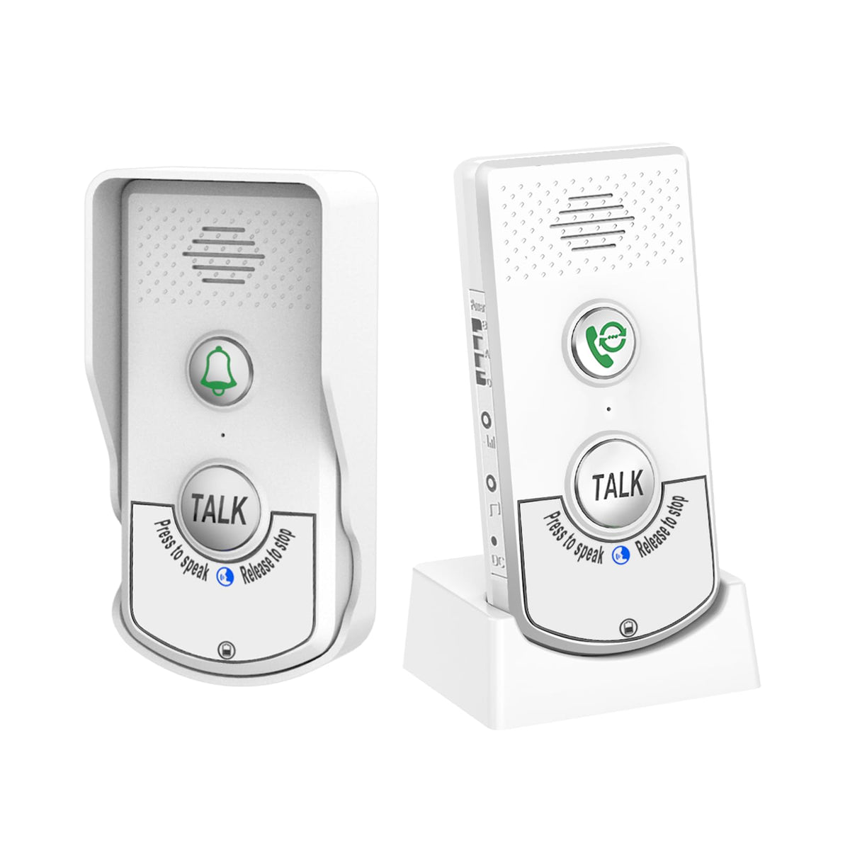 Doorbell Intercoms System for Home, 2 Way Room to Room Door Intercom Wireless with Long-Lasting Rechargeable System, Communication Devices for House Office Classroom with FCC/CE Certified