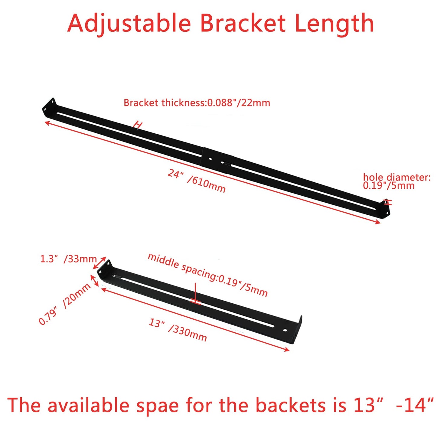 VANROUG Drawer Repair Kit, Furniture Repair Accessory Bracket Middle Mount to Reinforce and Repair Breakage, for Wood/Particleboard/MDF Chest of Drawers - Screws Included