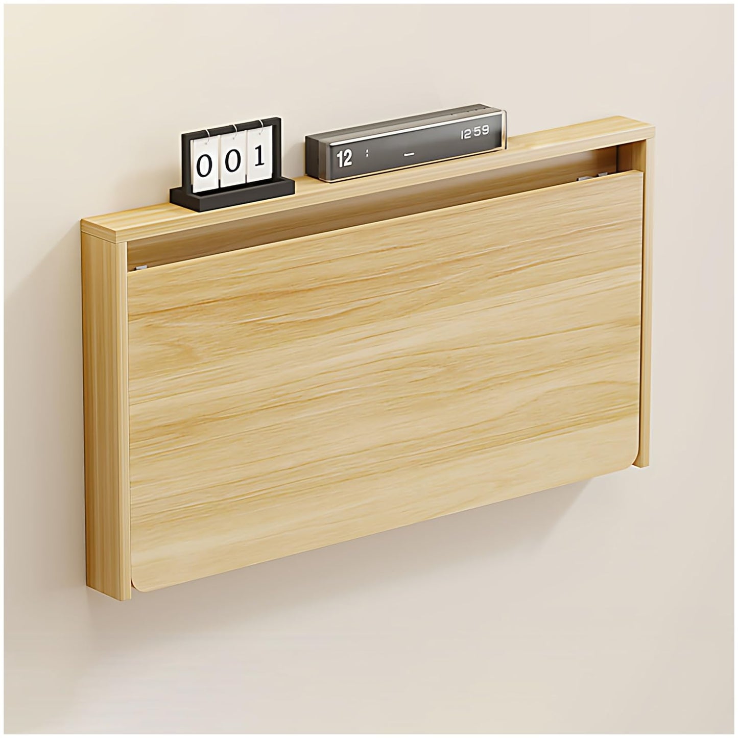 Wall Mounted Folding Workbench - Space-Saving Murphy Desk for Home Office, Study, Bathroom, or Laundry Room - Versatile Floating Laptop Desk, 83x47cm