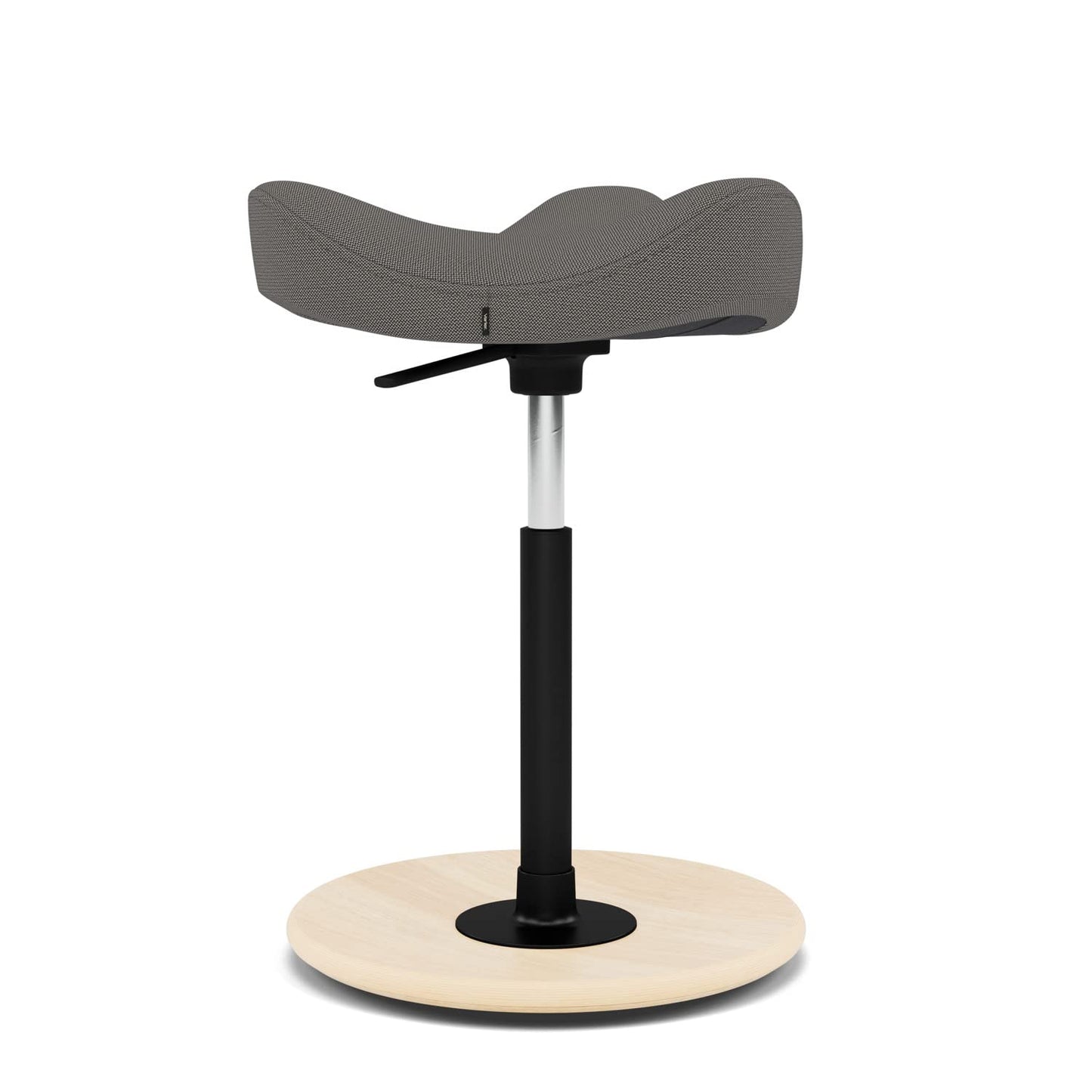 Varier Move Tilting Saddle Stool (Dark Grey Revive Fabric with Natural Ash Base)