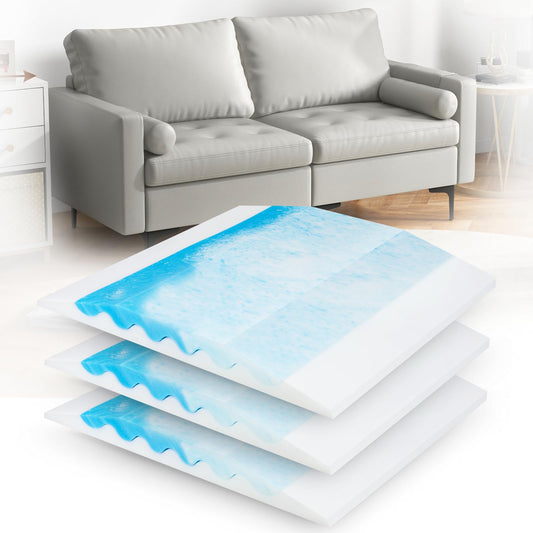 LIFVEAN Upgraded 2-in-1 Couch Cushion Support for Sagging Cushions - Under Sofa Cushion Support for Sagging Seat Repair Insert to Lift Couch - 20x20x2 Ocean (Set of 3)