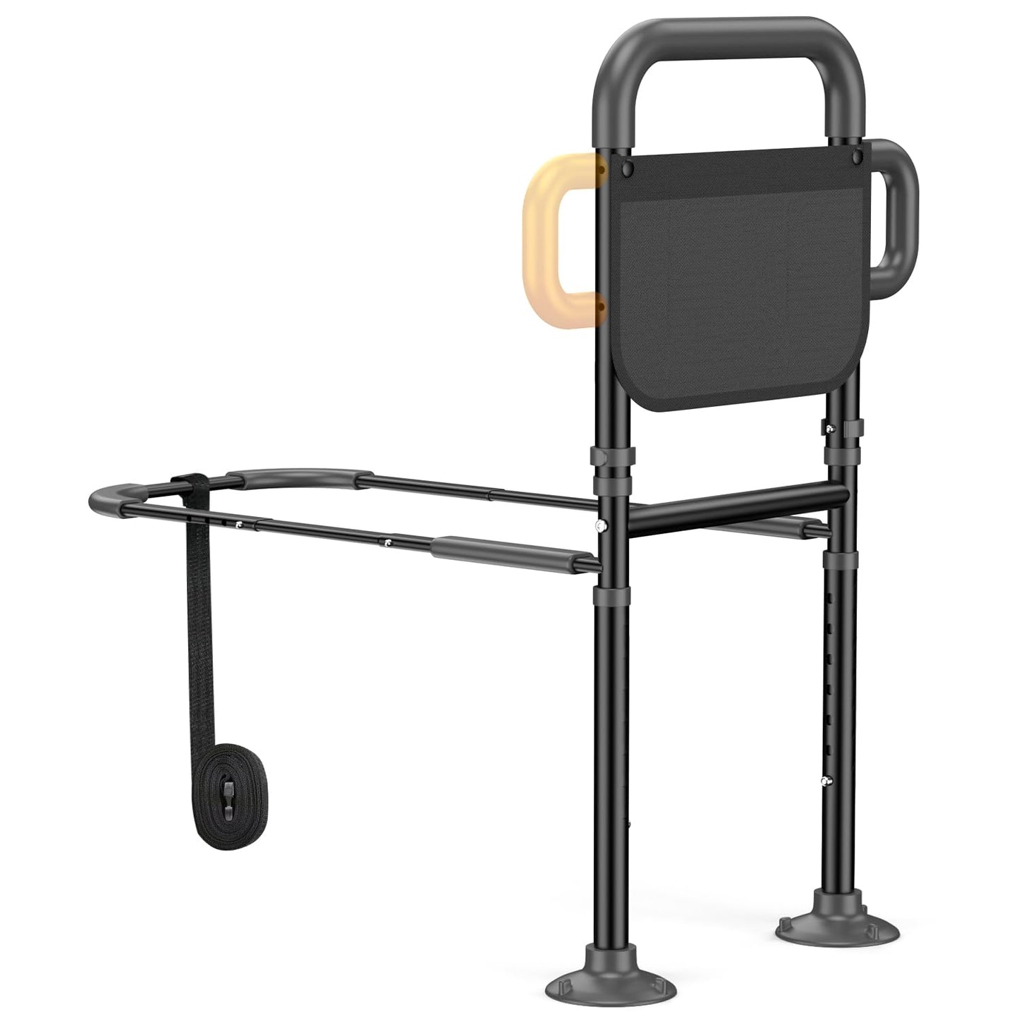 OUWEJHGH Bed Rails for Elderly Adults Safety – Adjustable Height Bed Assist Rail for Seniors, 400lb Capacity, ASTM Approved, Non-Slip Handle, Fixing Strap & Storage Pocket (Twin/Full/Queen/King)