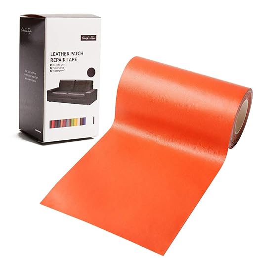 Leather Repair Patch Kit Orange 4 x 60 inch Leather Repair Tape Self Adhesive