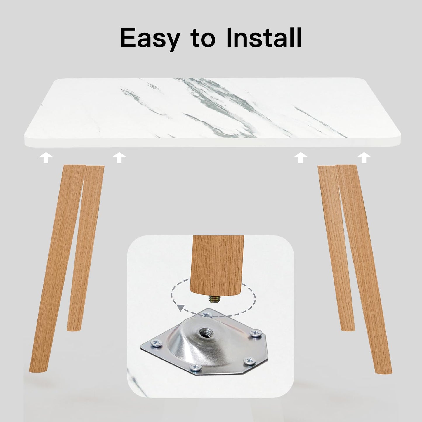 Coffee Table, 23.6" Small Oval Coffee Tables for Small Space with 4 Solid Wood Leg, Floor Table Desk for Sitting on The Floor, Side Table Japanese Low Table for Living Room Apartment, Rectangle White