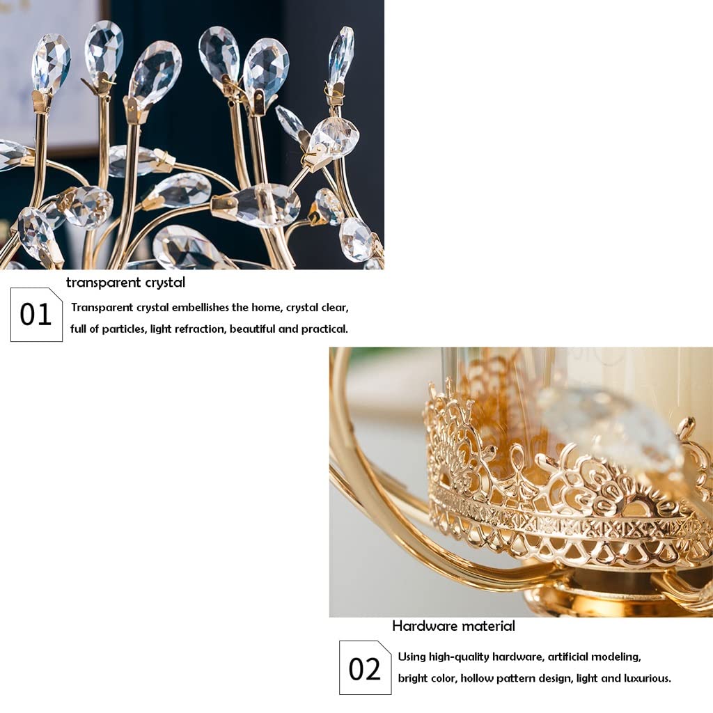 WAOCEO Candlestick Holders Aromatherapy Candle Holder Crystal Candle Holder Ornaments Light Luxury Home Table Candle Light Dinner Props Romantic Candle Holders (Size : B)