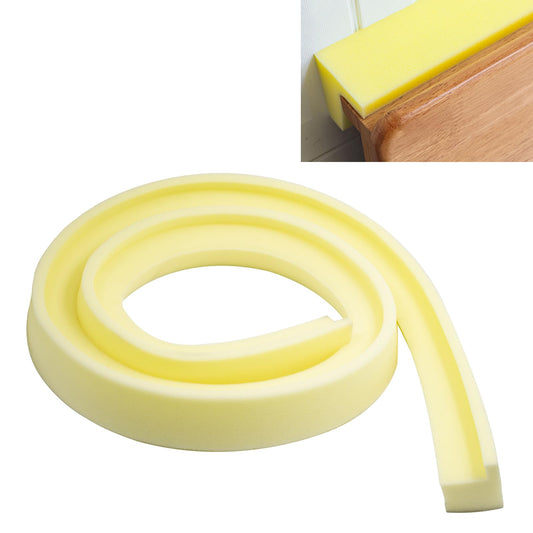 JoyHuaTrade Bed Filler for Headboard, L-Shaped Gap Filling for 1.57", 78.7" Long Mattress Wedge, Foam Headboard Filler for Seams and Bed Cracks, Yellow