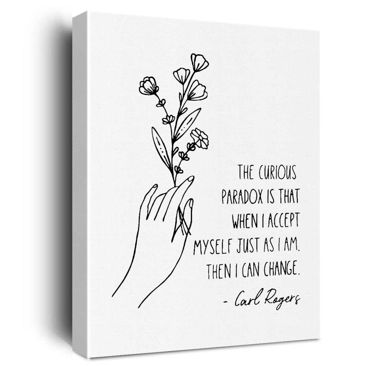 Therapy Office Decor Inspirational Canvas Wall Art Framed Mental Health Gifts Paintings Canvas Prints Poster for Home Counselor Office Treatment Psychology Room Wall Decor Artwork Decorative