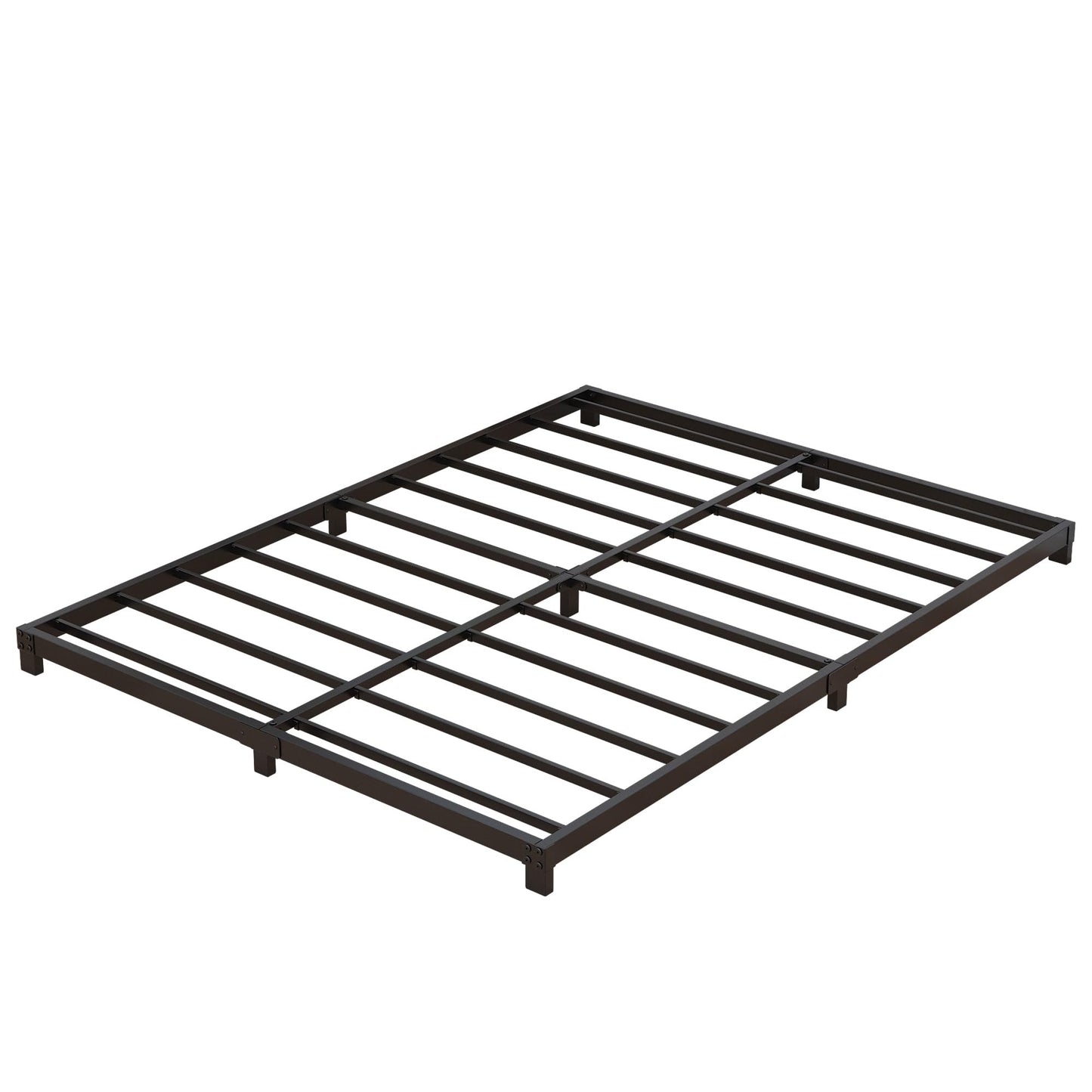 Nailsong 3 Inch Bed Frame Full Low Profile, Full Size Metal Bed Frame No Box Spring Needed, Heavy Duty Metal, Easy Assembly, Black