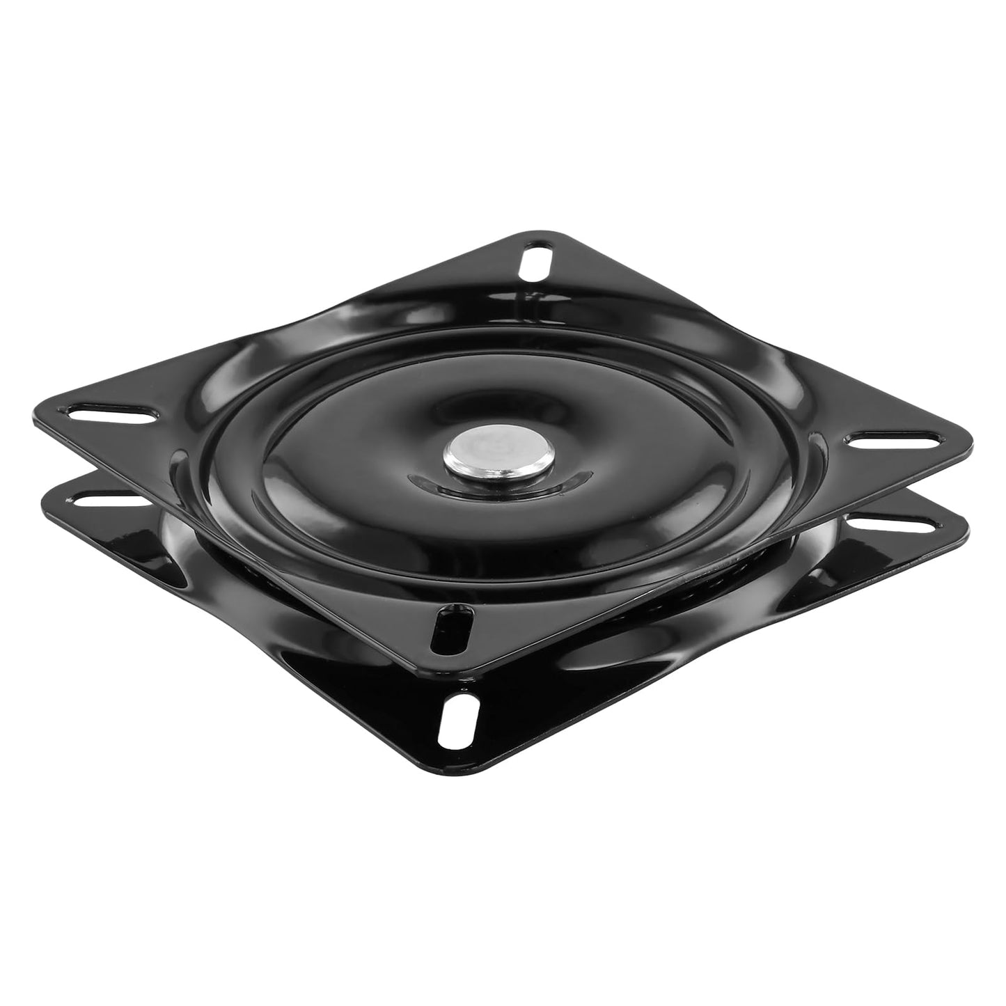 MANCHAP 6 Pack 6 Inch Swivel Plate, Black Bar Stool Seat Replacement, Smooth Swivel Chair Base, Rotating Swivel Plate for Recliner Chair Stool