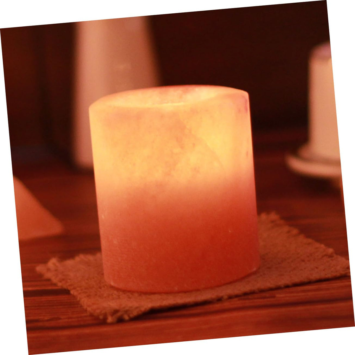 ABOOFAN Modern Himalayan Salt Candlestick Holders Decorative Home Decor for Living Room Garden Patio