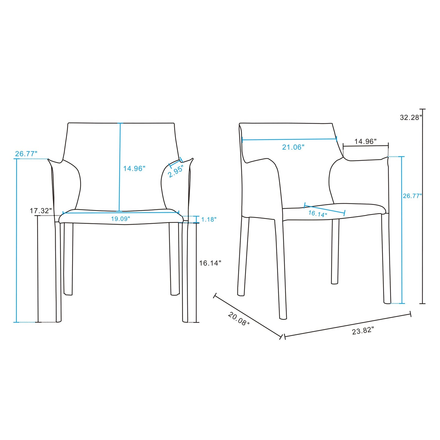 Manhattan Comfort Paris 8-Piece Leather Dining Chair and Armchair Set, Upholstered in Luxurious Saddle Material, Metal Frame, Ideal for Industrial and Coastal Homes, No Assembly, Coral