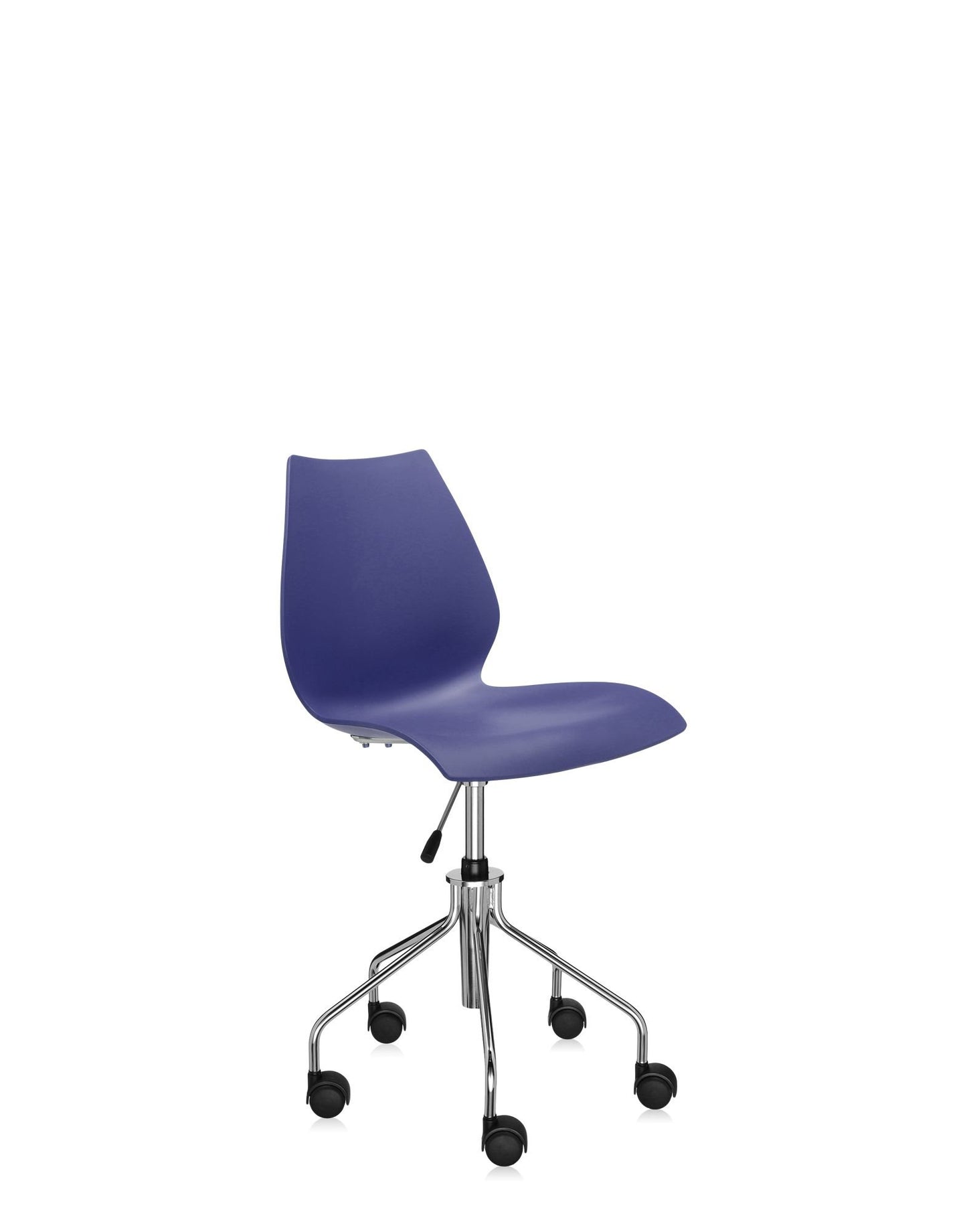 Kartell 2878/3M Maui Swivel Chair by Vico Magistretti, Pack of 1, Matte Navy Blue