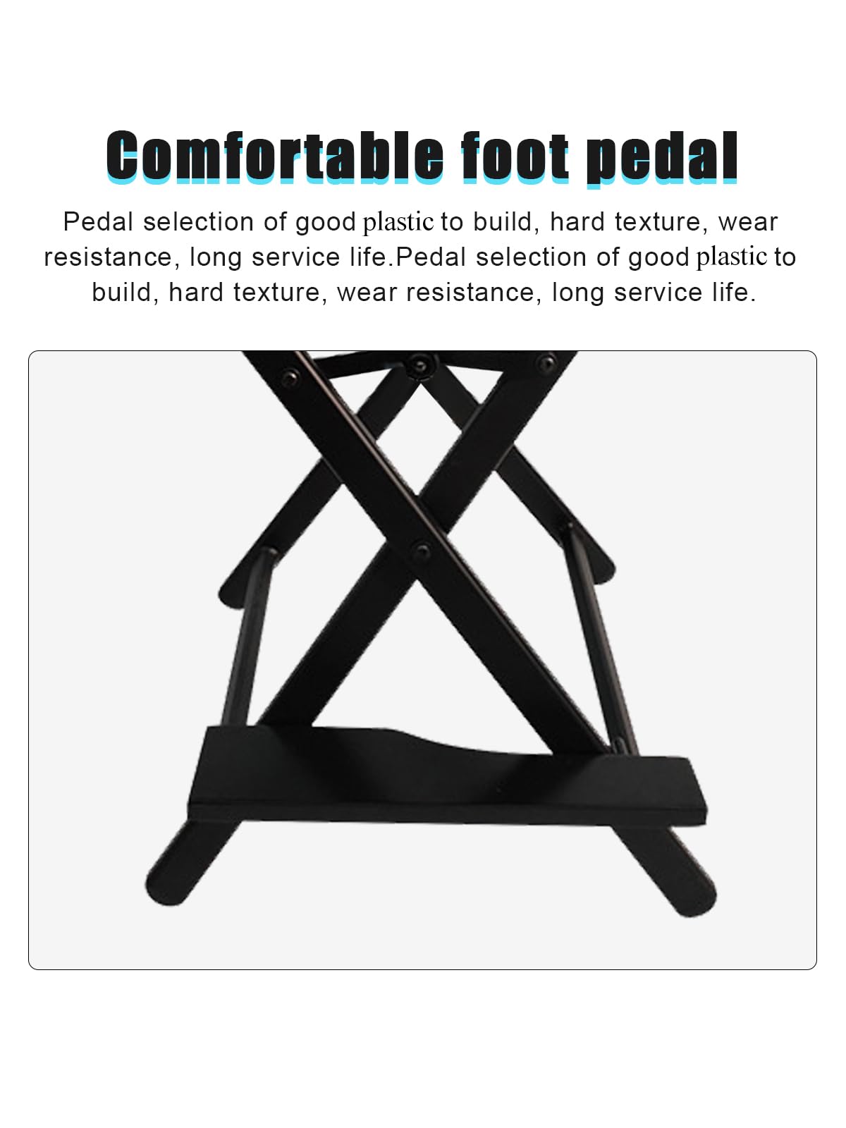 Lorvain Folable Makeup Artist Stool, Portable Tall Folding Director's Chair, Aluminum Makeup Chair with Head Rest for Studio Salon Vanity, Bar Height - Black