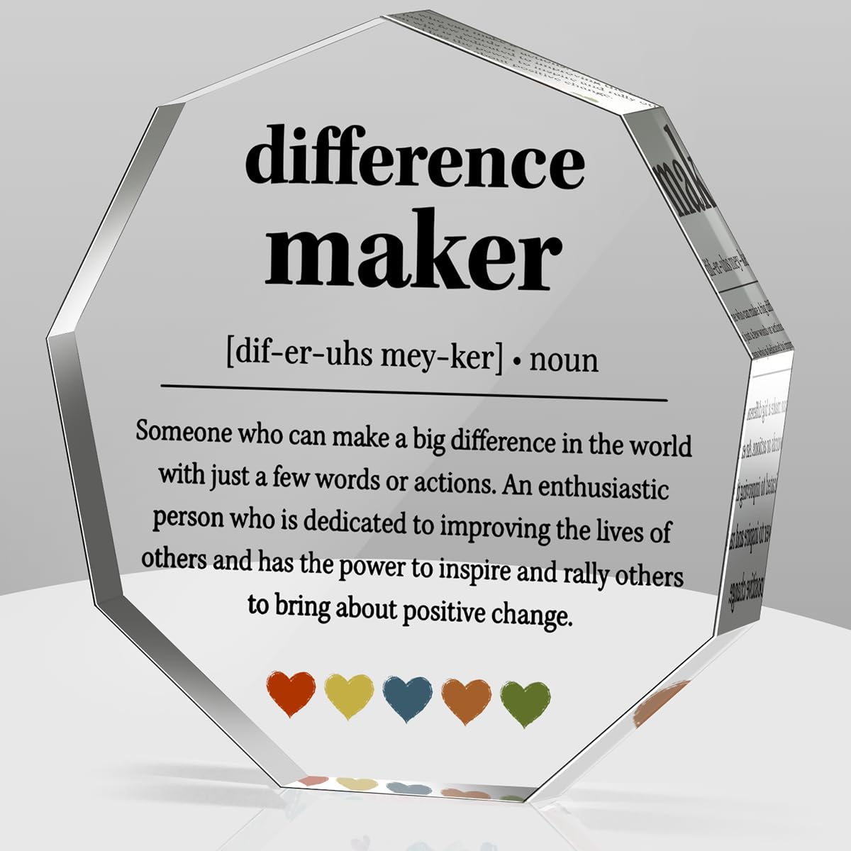 Difference Maker Gifts Thank You Gifts for Leader Boss Best Mom Mentor Coach Boss Manager Coworker Teacher Appreciation Quote Difference Maker Home Office Gift Desk Decor Signs Plaques
