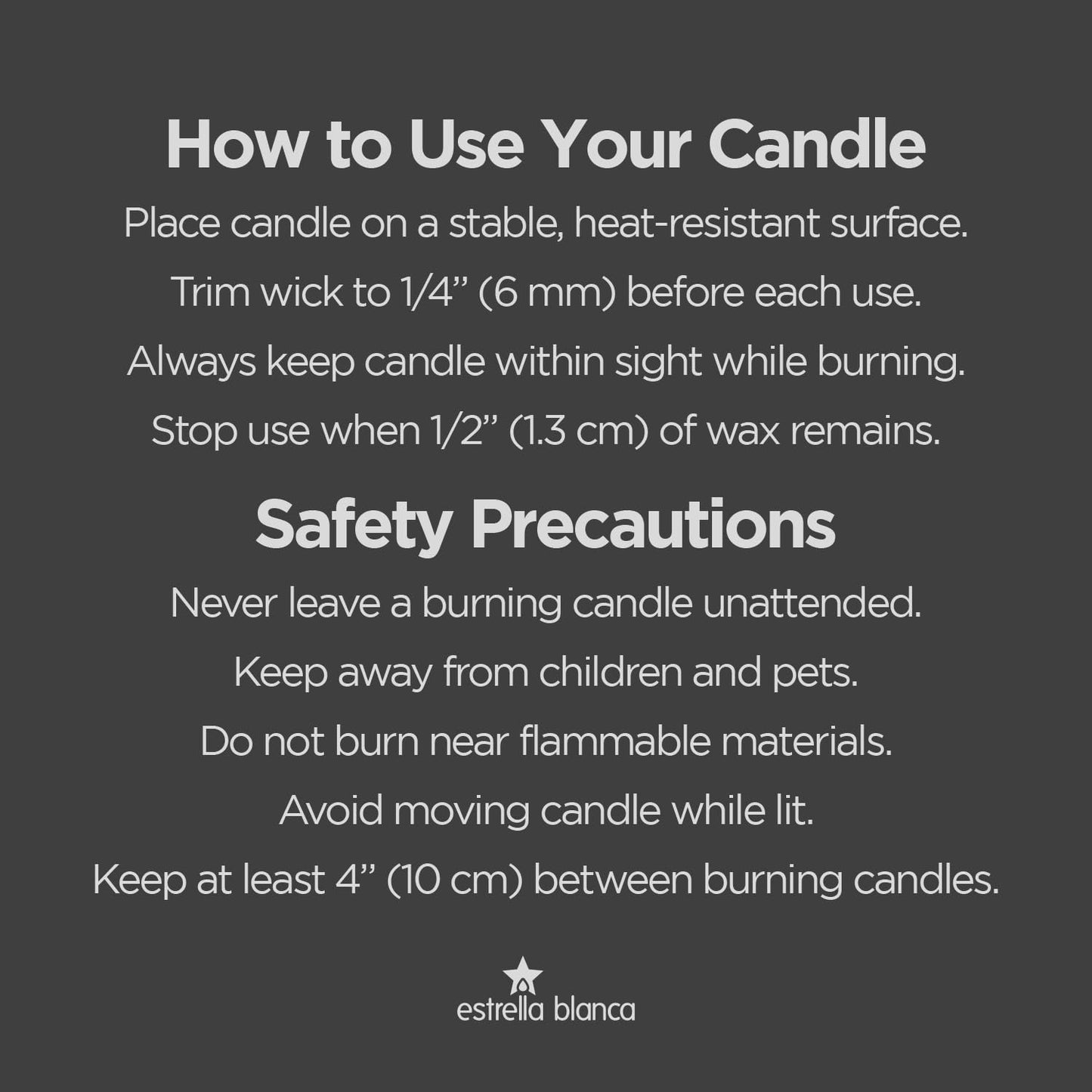 Estrella Blanca 9oz Vanilla Buttercream Sweet Scented Happy Birthday Candles Gifts for Women, Men, Dad, Sister, Teacher, Happy Birthday Candle Gift for Mom, Friends & Girls