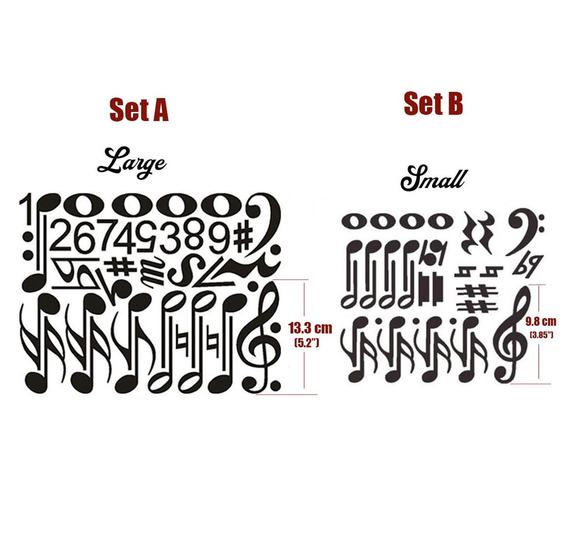 lovielf Music Theme Magnetic Music Note Symbol for Whiteboard for Teacher, Education (Set A)