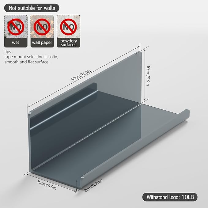 PAVSTINE Adhesive Floating Shelves