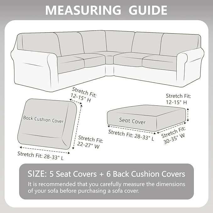 Arfntevss Velvet Sectional Couch Covers L Shape Couch Cushion Cover Slipcovers