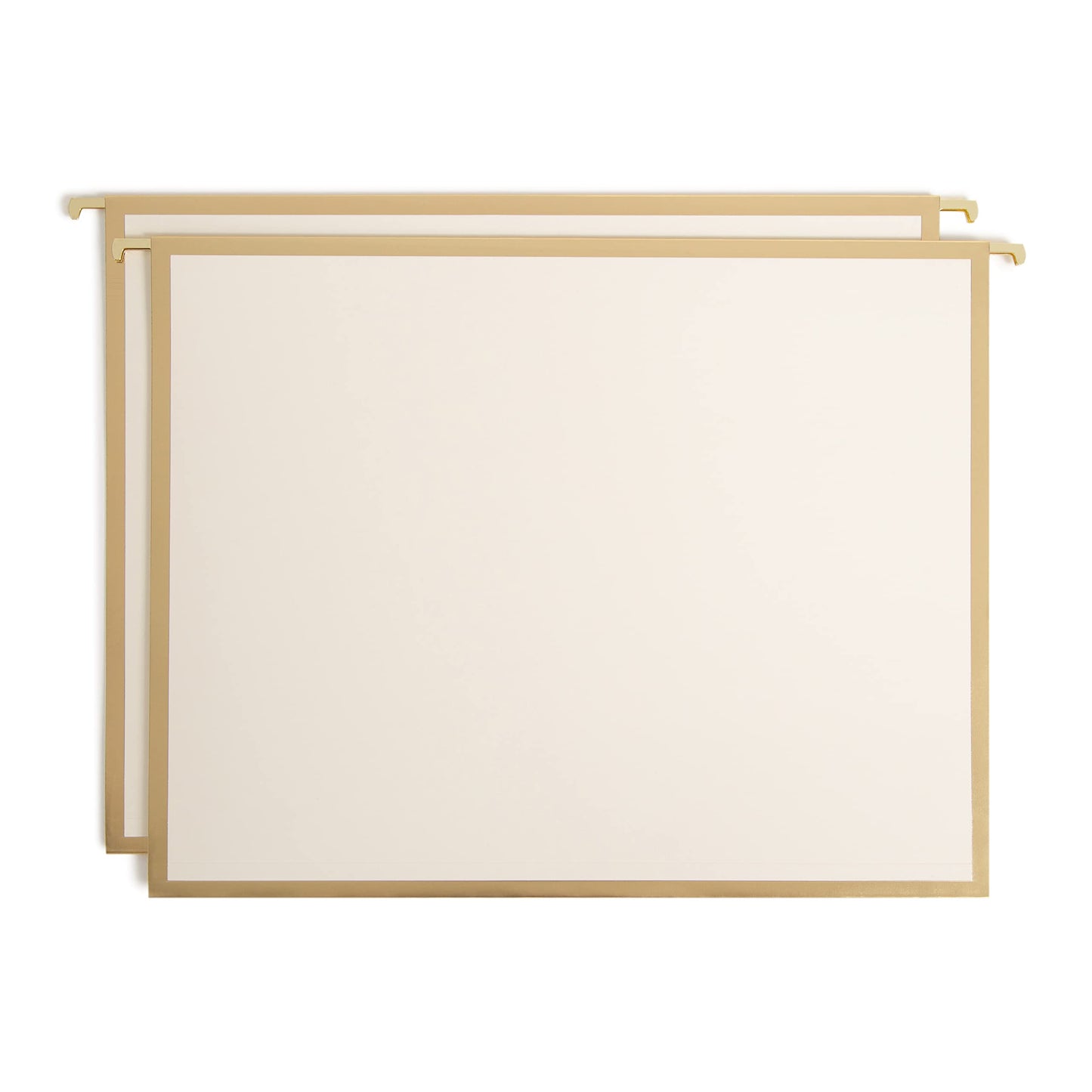 U Brands Classic Outline Hnaging File Folders, Office Supplies, Letter Size, Black, White and Pink with Gold, 6 Count
