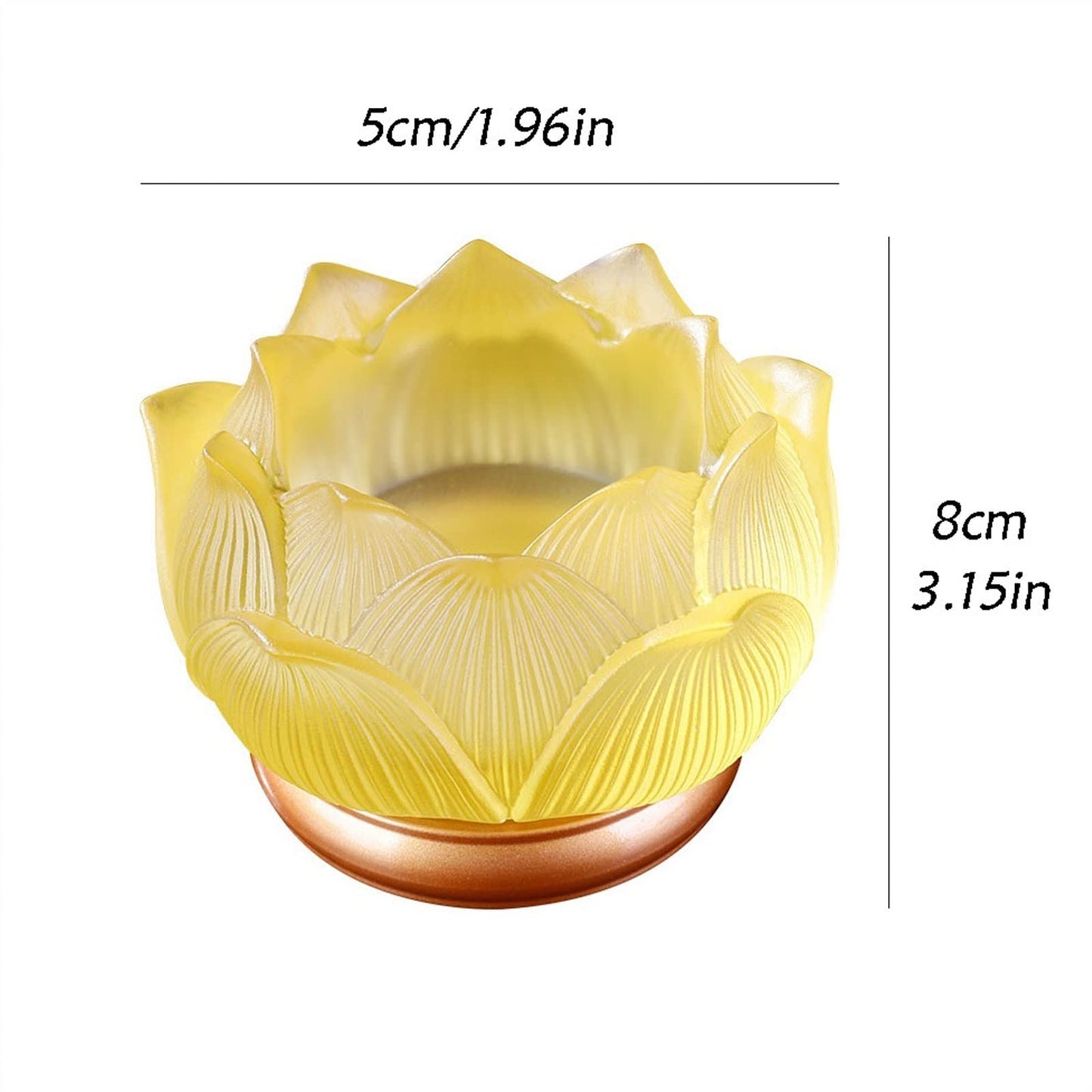 cfycfy987 Candelabra Glazed Lotus Candlestick Household Decoration Ornaments Candle Holder Household Offering Lamp Holder Candle Sticks Holder(Purple)