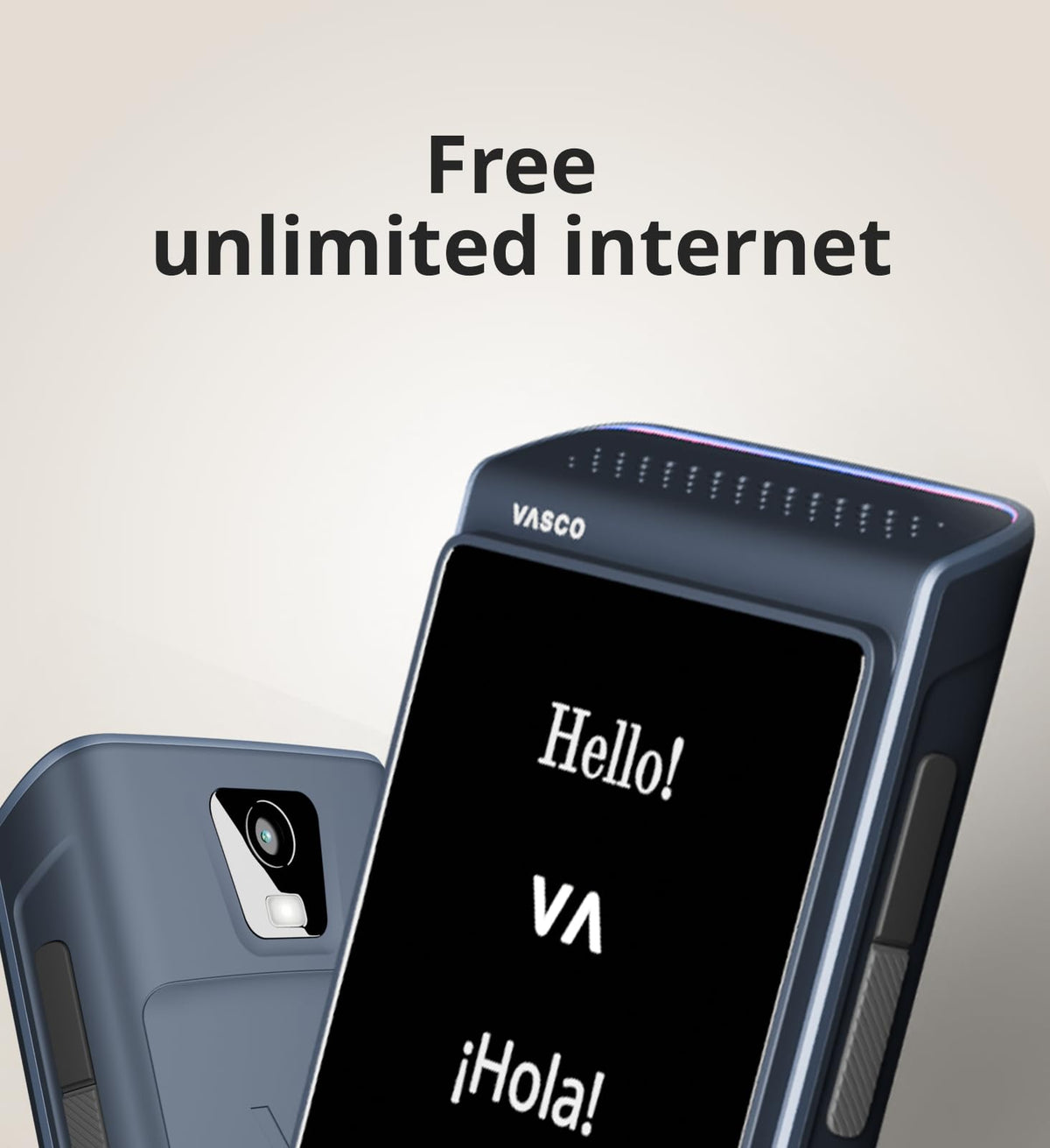 Vasco Translator Q1 | AI Voice Cloning Language Translator Device | 113 Languages | Free Lifetime Internet in Nearly 200 Countries | Scarlet Pulse