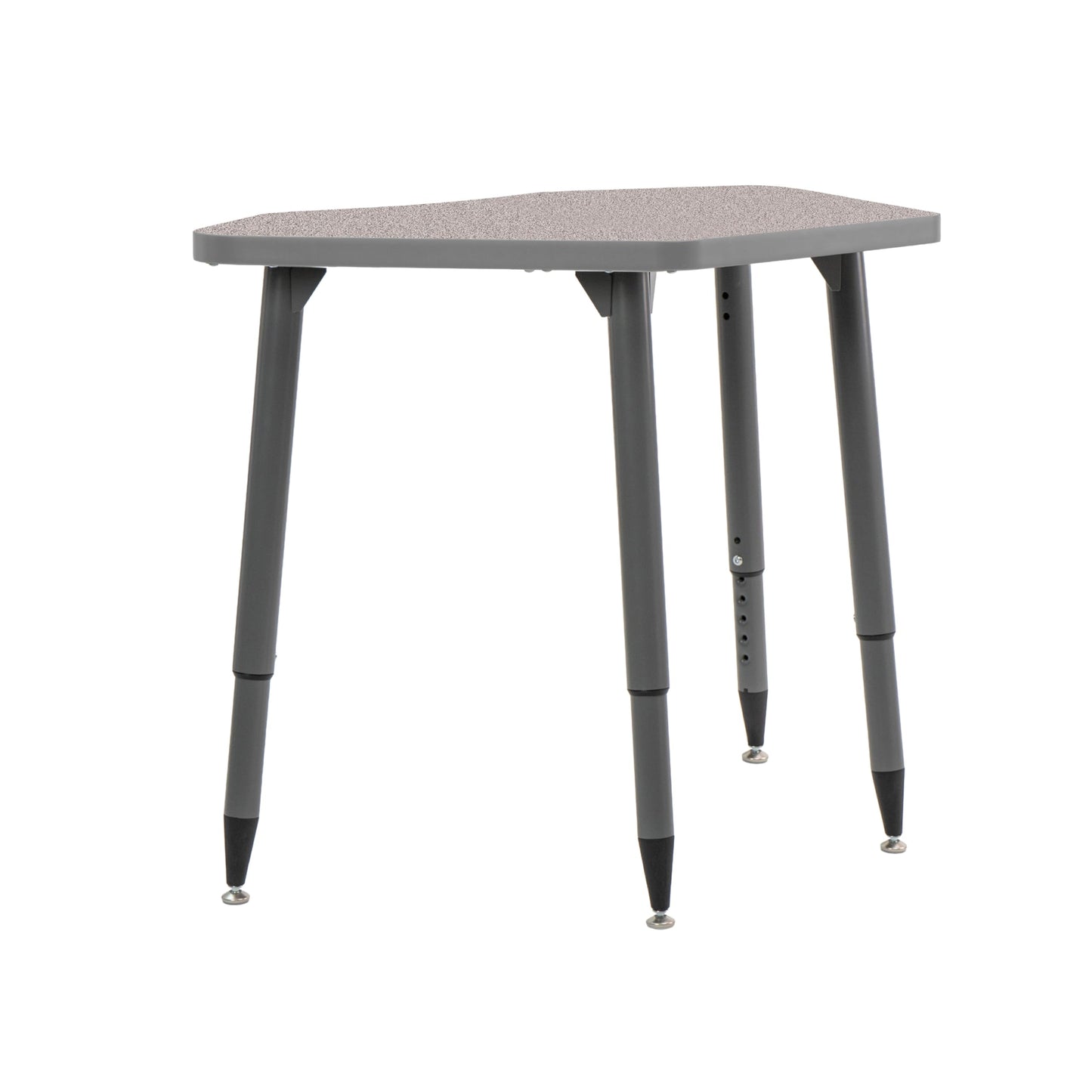 Adapte Commercial Classroom Activity Table - 24" x 36" Petal, ADA Compliant Tapered Legs with Glides & Casters, Adjustable Height 22-34" Wheelchair Accessible, School & Office Furniture